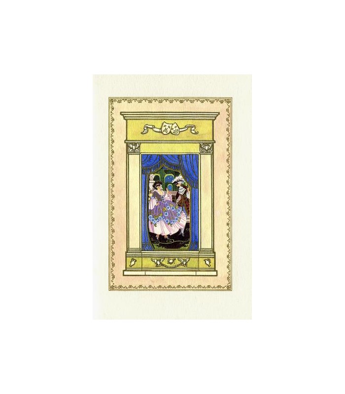 Carnevale Couple Window Card