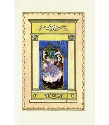 Carnevale Couple Window Card