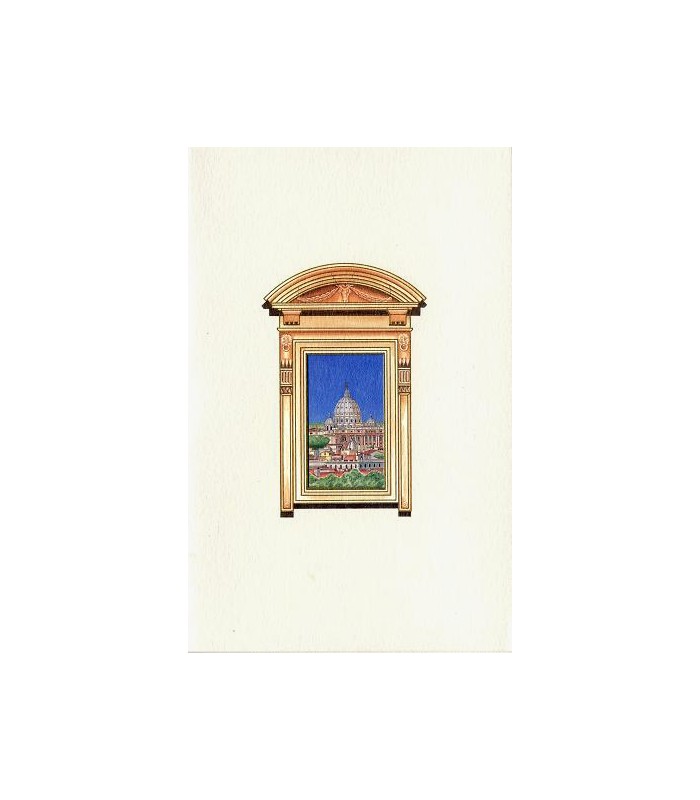 St Peter's Rome Window Card