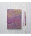 [Various Sizes] Purple Peacock Marble Journal