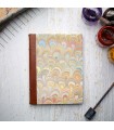 Beige Marble Journal with Leather Spine [Unlined & Various sizes]