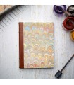 [Various sizes] Beige Marble Journal with Leather Spine