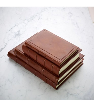 Traditional Brown Leather Journal [Unlined & Various sizes]
