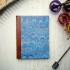 [Various Sizes] Royal Blue Marble Journal with Leather Spine