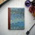 [Various Sizes] Marine Blue Marble Journal with Leather Spine