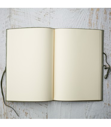 Blue Soft Leather Journal with Tie [Unlined & Various Sizes]