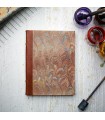 [Various Sizes] Brown Marble Journal with Leather Spine