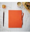 [Various Sizes] Orange Soft Leather Journal with Tie