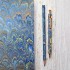 Marine Blue Marble Pen & Pencil