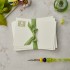 Green Monogrammed Correspondece Card and Envelope