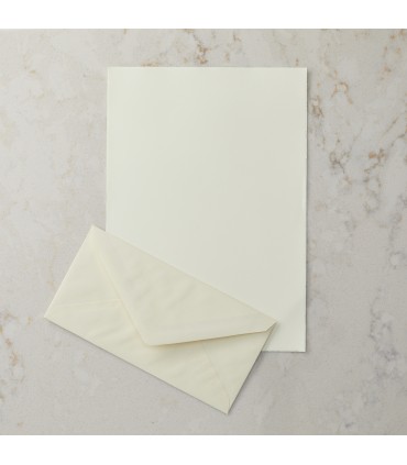 Deckled Edge Writing Paper and Envelope