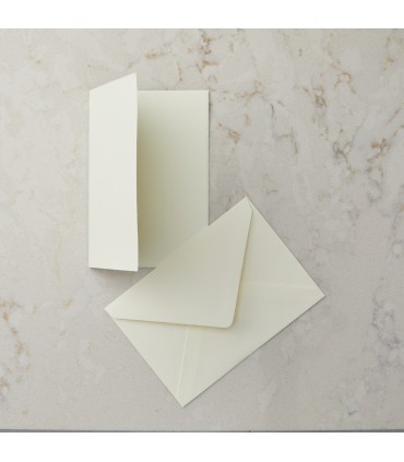 Deckled Edge Folded Card and Envelope