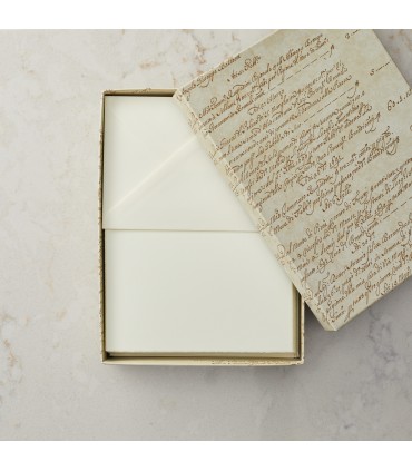 Deckled Edge Folded Card and Envelope