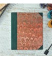 [Various Sizes] Red Marbled Album with Canvas Spine