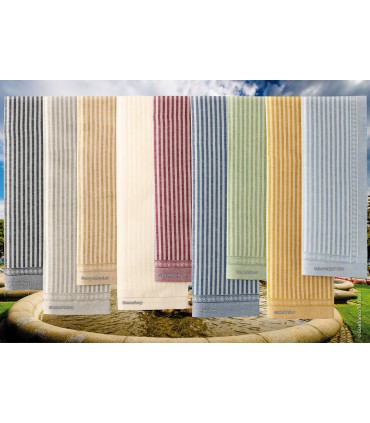 [Various Colours] Stripe Hand Towel