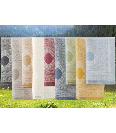 [Various Colours] Medallion Hand Towel